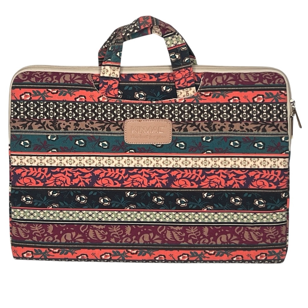 Kinmac Bohemian 360 Protective Water Resistant Canvas Laptop Sleeve Bag Case